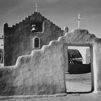 Pueblo Mission building in New Mexico