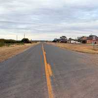 Roadway landscape in Newkirk, New Mexico