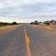 Roadway landscape in Newkirk, New Mexico