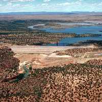 Santa Rosa Lake landscape in New Mexico