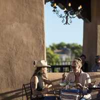 People Dining at the Bell Tower restaurant in Santa Fe, New Mexico