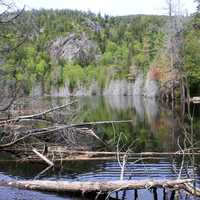 Peaceful Lake on the Mountain in the Adirondack Mountains, New York