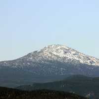 Snowed Mountain Peak in the Adirondack Mountains, New York