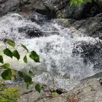 Top of the lower falls in the Adirondack Mountains, New York