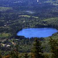 View of Lake from Cascade in Adirondack Mountains, New York
