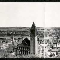 Panorama of the Cityscape of Albany, New York in 1906