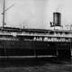 1909 panorama of passenger boats in Buffalo, New York