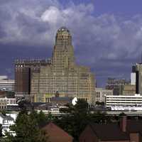 Buffalo skyline in New York