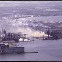 Steel production at Bethlehem Steel in Buffalo, New York