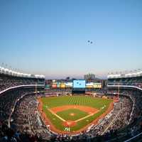 Aerial photo of Yankee Stadium