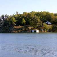 Houses on the Island in the Wellesley Island State Park, New York