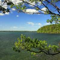 Lake and shore at Wellesley Island State Park, New York