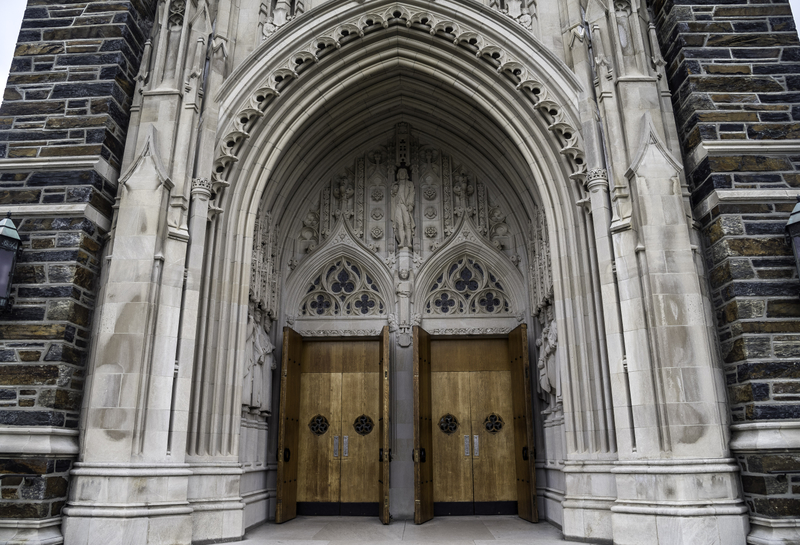Cathedral Door Archway at Duke Chapel, Durham, North Carolina image - Free stock photo - Public ...