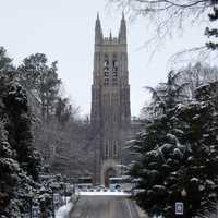 Duke Chapel in the Winter in Durham, North Carolina