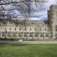 Duke University at the sides of the Quad in Durham, North Carolina