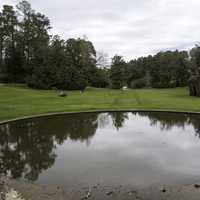 Overlooking the Pond and the Gardens at Duke University in Durham, North Carolina