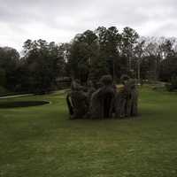 Strange structure in the middle of the Duke Gardens in Durham, North Carolina