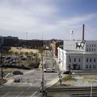 View of Downtown Durham in North Carolina