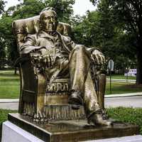 Washington Duke Statue at Duke University, North Carolina