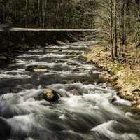 Scenic Rapids on the river in Great Smoky Mountains National Park, North Carolina