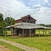 Barn on a rural farm in North Carolina