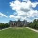 Biltmore Mansion under the sky and clouds in North Carolina