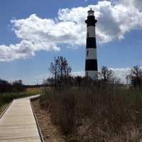 Lighthouse on Bodie Island in North Carolina