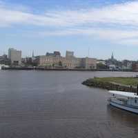 River, skyline, and landscape in Wilmington, North Carolina