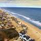 Shoreline of Hatteras, North Carolina from the air