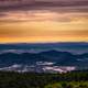 Sunrise and Daybreak over the Hills in North Carolina