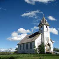 Old Abandoned Church under the sky