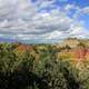 Clouds over the peak at Theodore Roosevelt National Park, North Dakota