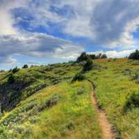 Hiking path at Theodore Roosevelt National Park, North Dakota