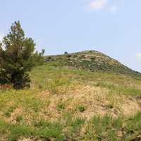 Landscape with a hill at Theodore Roosevelt National Park, North Dakota