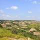 Pinnacles in the landscape at Theodore Roosevelt National Park, North Dakota