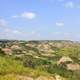 Pinnacles in the landscape at Theodore Roosevelt National Park, North Dakota