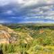 Rain in the distance at Theodore Roosevelt National Park, North Dakota