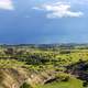 Rain in the valley at Theodore Roosevelt National Park, North Dakota