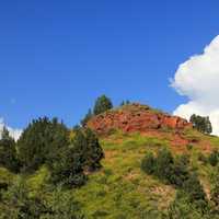 Single peak at Theodore Roosevelt National Park, North Dakota