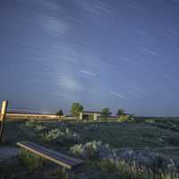Star Trails at Painted Canyon, North Dakota