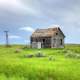 House on the grasslands at White Butte, North Dakota