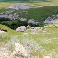 Looking down the Butte at White Butte, North Dakota