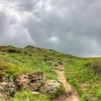 Trail to the top of the Butte at White Butte, North Dakota