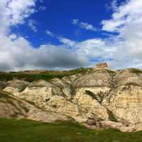 landscape and sky near White Butte at White Butte, North Dakota