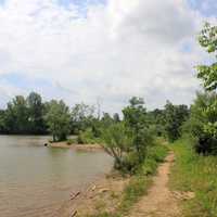 Hiking Trail by Lake at Alum Creek State Park State Park, Ohio