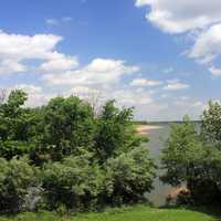 Lake and Sky through Trees at Alum Creek State Park State Park, Ohio