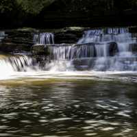 Frontal View of the Small Falls at Cayuhoga Valley National Park, Ohio