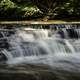 Fuller view of small waterfalls on the Cayuhoga River, Ohio