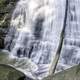 Smooth flowing bottom of Brandywine Falls in Cayuhoga Valley National Park, Ohio