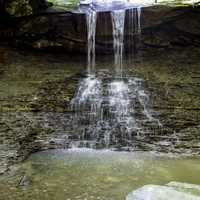 View of Blue Hen Falls in Cayuhoga Valley National Park, Ohio
